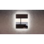 S4 Rectangle Led Mirror With Brushed Gold Framed 900 * 750